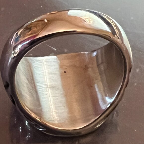 Stainless Steel Harley Davidson Flame Skull Ring - Picture 3 of 3